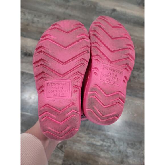 Totes Toddler Girl Pink Rainboots‎ Size 5-6 #2 - Picture 5 of 5